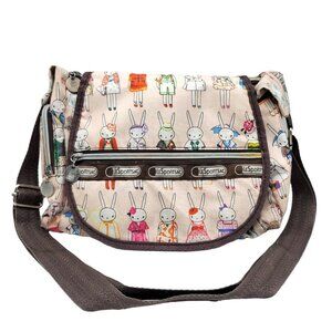 LeSportsac Fifi Lapin Dress Up Bag Pink Messenger Crossbody Artist in Residence